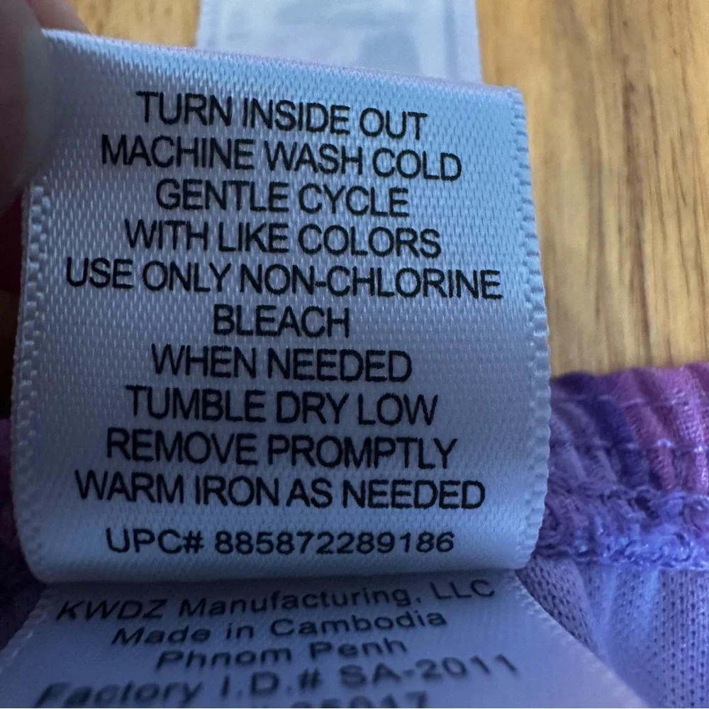 Y2K Knitworks Purple Graphic Patterned High-Low Lined‎ Skirt size XL
